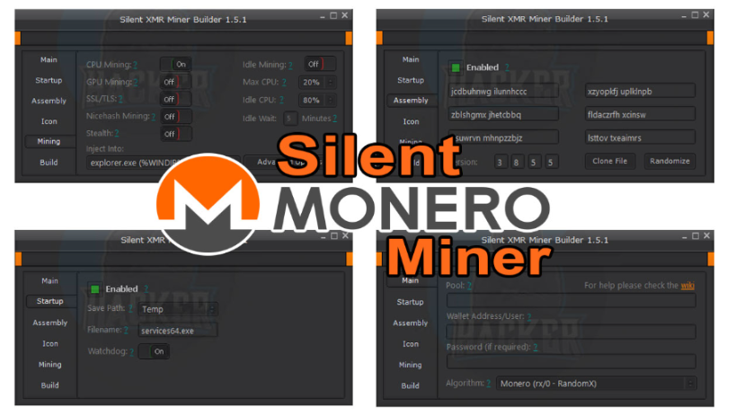 Silent crypto miner